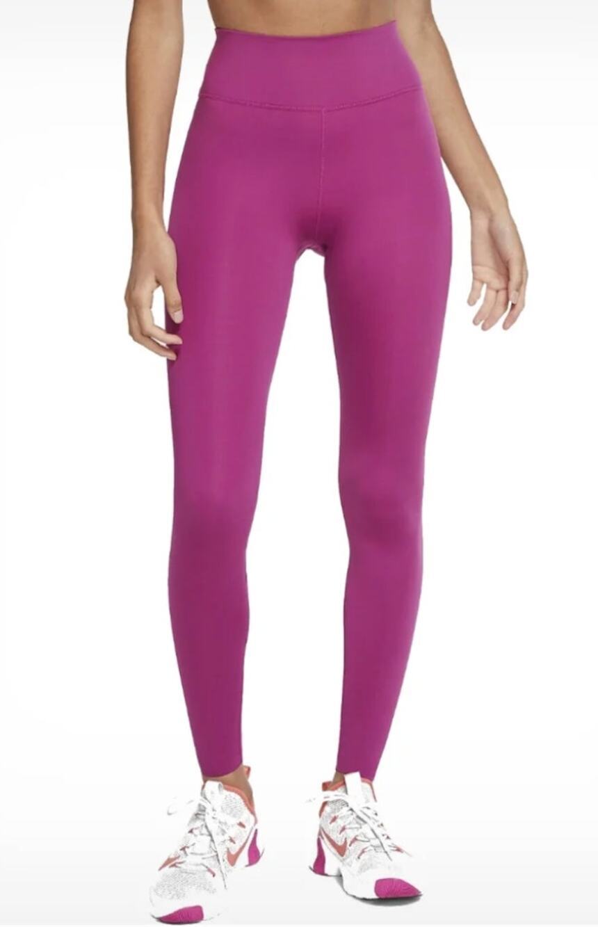 NWT Nike One Dri-Fit High Rise Training Legging Tight Fuchsia Pink Purple Medium